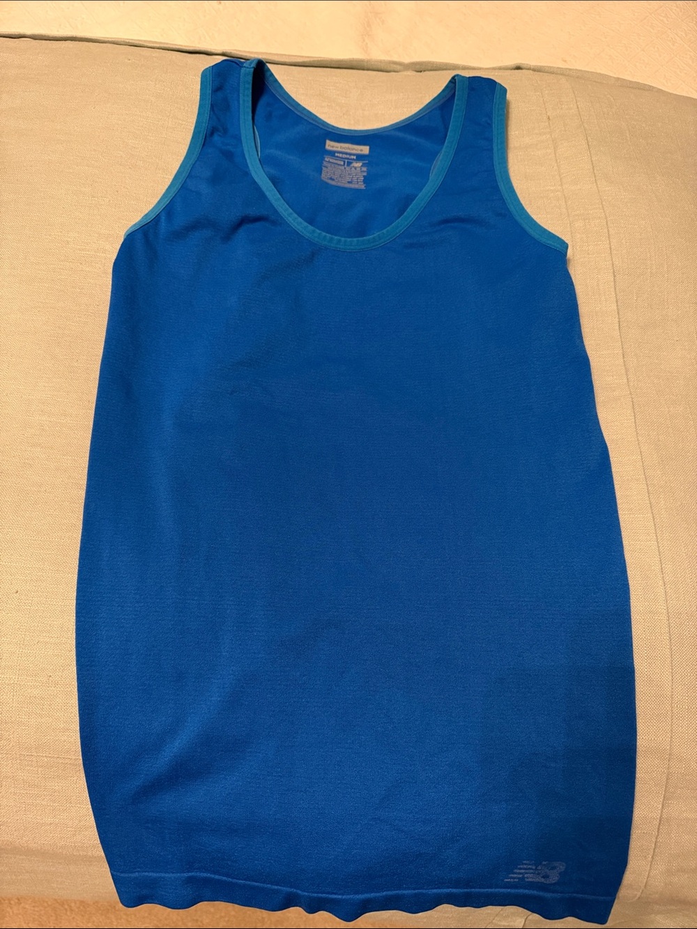 Blue Women's workout tank